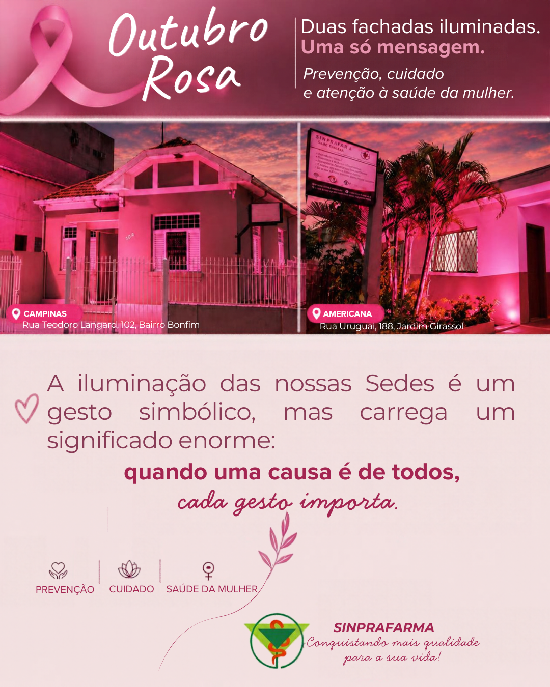 Campanha Outubro Rosa 2026